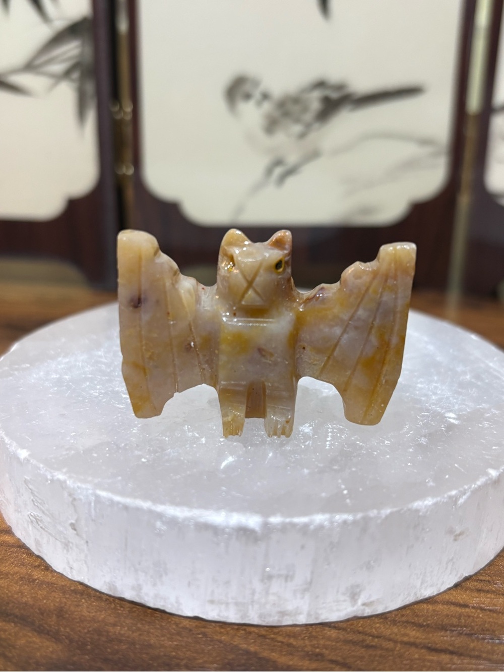 Peruvian Soapstone Bat Carving
